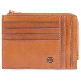 Картхолдер с монетницей Piquadro BLUE SQUARE (B2S) Tobacco PU1243B2SR_CU
