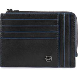 Картхолдер з монетницею Piquadro BLUE SQUARE (B2S) Black PU1243B2SR_N