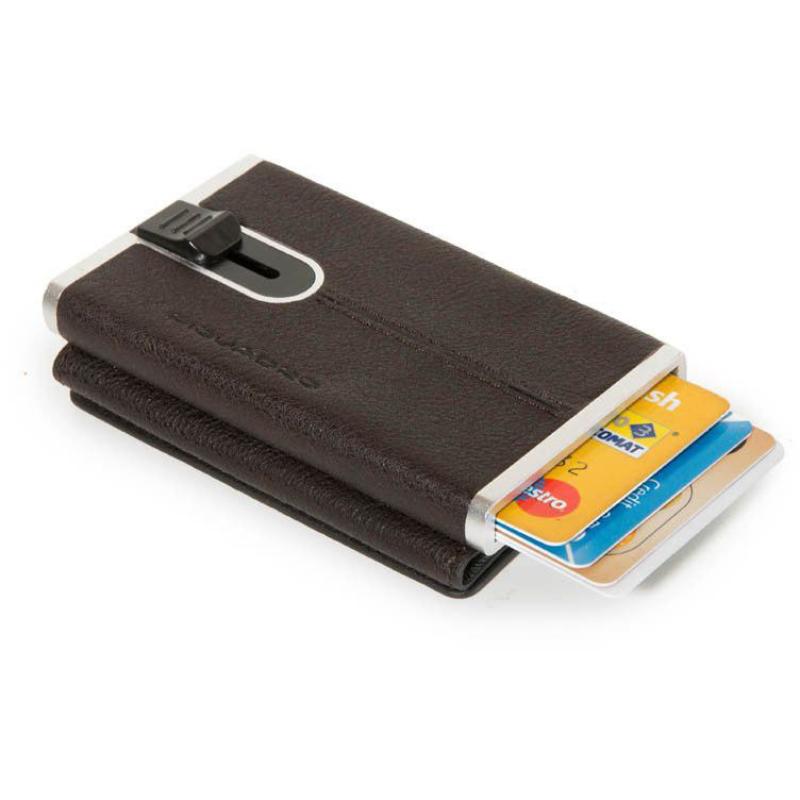 Кредитниця-портмоне Piquadro BLACK SQUARE (B3) D.Brown PP4891B3R_TM
