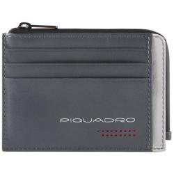 Картхолдер с монетницей Piquadro URBAN Grey-Black PP4822UB00R_GRN