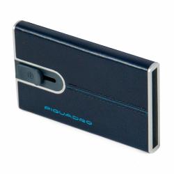 Картхолдер з висувним механізмом Piquadro BLUE SQUARE (B2) Navy Blue PP4825B2R_BLU2