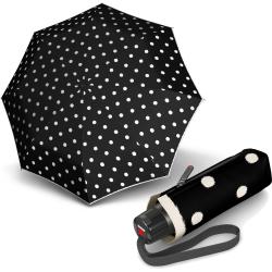 Парасолька механічна Knirps T.010 Small Manual/Dot Art Black Kn95 3010 4901