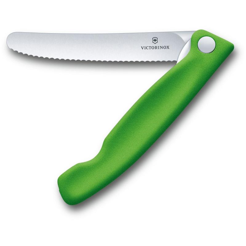 Ніж кухонний складаний 11 см (серейтор) Victorinox SWISS CLASSIC Paring 6.7836.F4B
