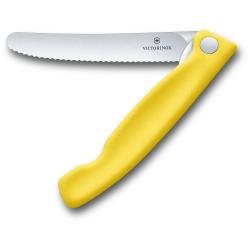 Ніж кухонний складаний 11 см (серейтор) Victorinox SWISS CLASSIC Paring 6.7836.F8B