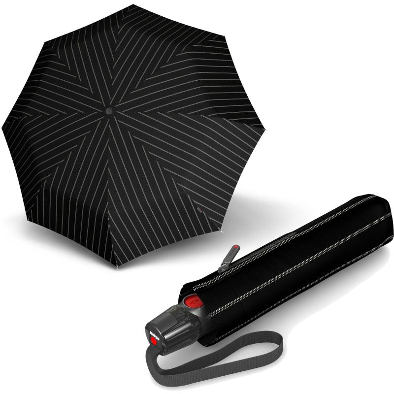 Парасолька-автомат Knirps T.200 Medium Duomatic/Gatsby Black Kn95 3201 4109