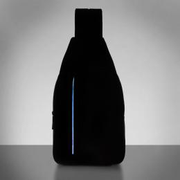 Сумка-слинг с LED-подсветкой Piquadro URBAN Grey-Black CA4536UB00L_GRN