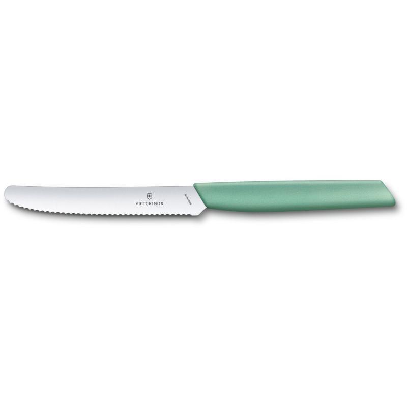 Ніж серейторний 11 см Victorinox SWISS MODERN Tomato Sausage 6.9006.11W41