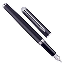 Ручка перова Waterman HEMISPHERE Matte Black CT FP F