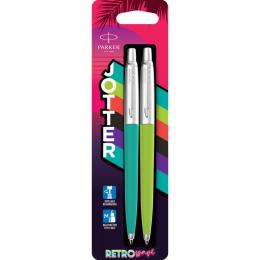 Набор Parker JOTTER Originals 80s Caribbean Green CT BP + Apple Green CT BP (2 шариковые ручки в блистере)