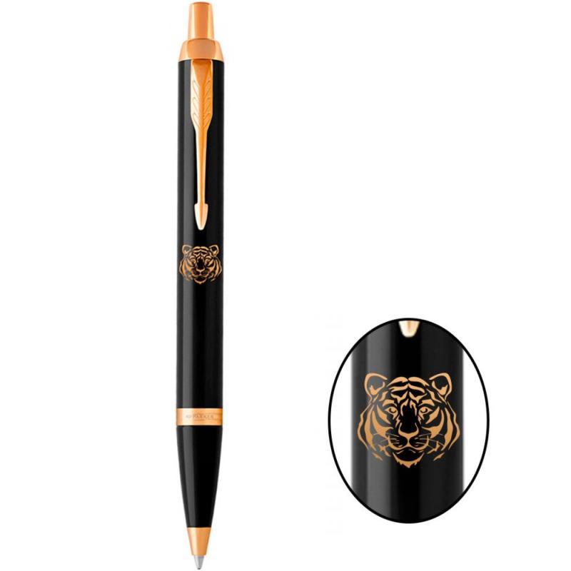 Ручка кулькова Parker IM ZODIAC Black GT BP Зелена Змія