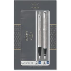 Подарунковий набір Parker IM Stainless Steel CT FP+BP (перо + кулькова ручка)