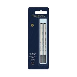 Стержень Waterman роллерный черный F (в блистере 2 шт)
