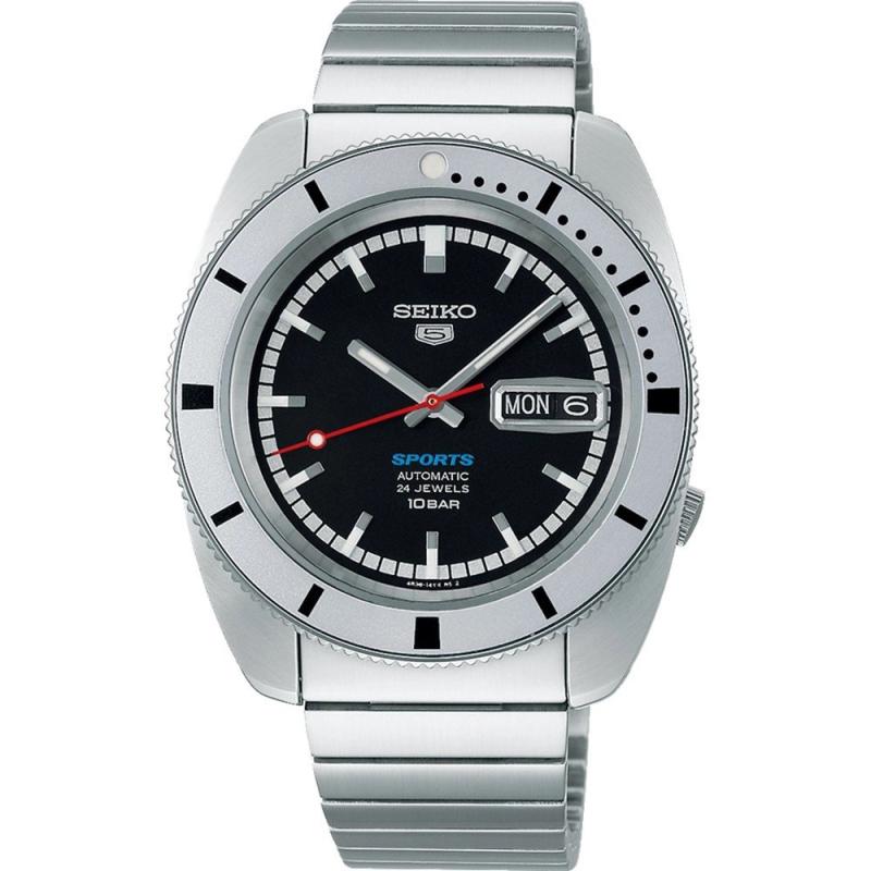 Чоловічий годинник Seiko 5 SPORTS Pepper Black 1968 Recreation Limited Edition SRPL05K1
