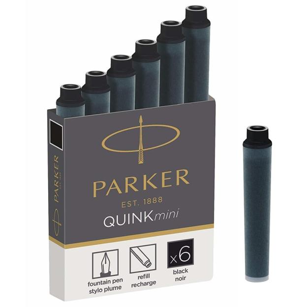 Картриджи Parker Quink Mini черные (6 шт)